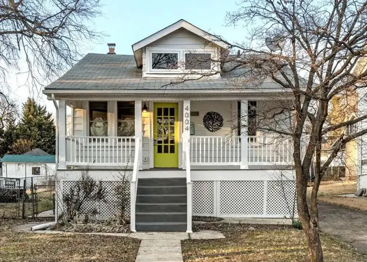 Older bungalow with a front porch and a raised basement, the kind of home common around Hyattsville